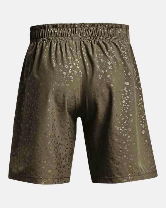 Men's UA Woven Emboss Shorts, Green, pdpMainDesktop image number 7